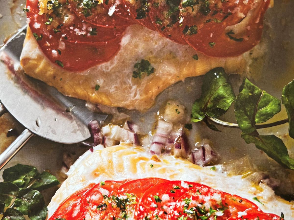 Baked Trout with Herbed Tomatoes