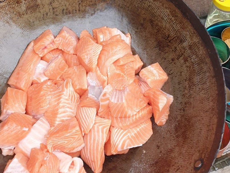 Himalayan Salmon or Trout Curry