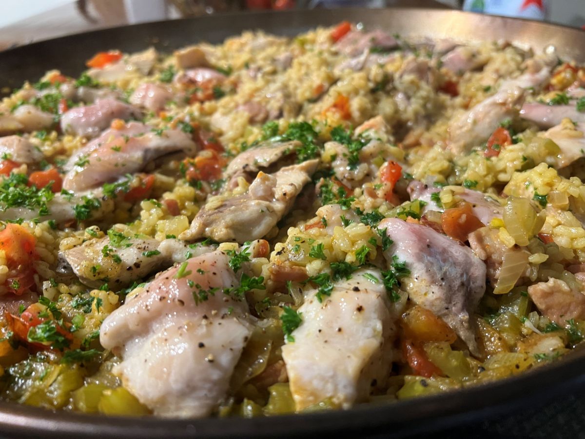 Trout Paella